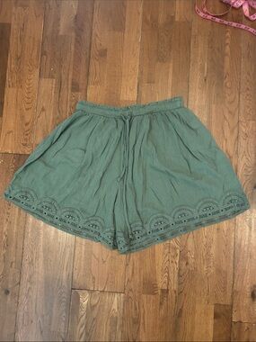 Aerie lace trim Gauzy shorts